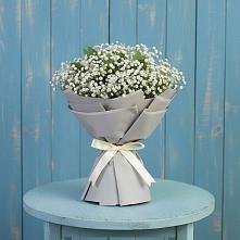 Букет цветов из:  Гипсофила в Горном Саратовская область