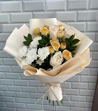Букет цветов из:  Розы и Хризантемы #REPLACE_PRED# Горном Саратовская область