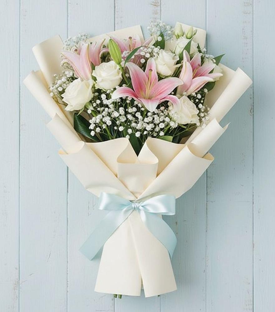 Букет цветов из: Лилии в Горном Саратовская область