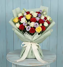 Букет цветов из:  Розы в Горном Саратовская область