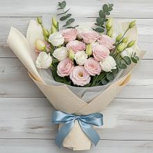 Букет цветов из:  Лизиантусы #REPLACE_PRED# Горном Саратовская область