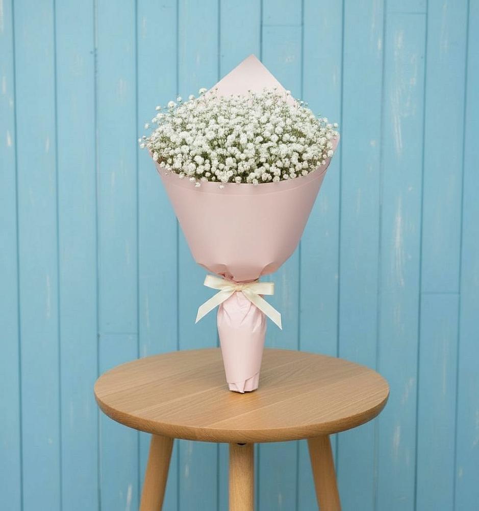 Букет цветов из: Гипсофила в Горном Саратовская область