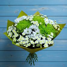 Букет цветов из:  Хризантемы #REPLACE_PRED# Горном Саратовская область