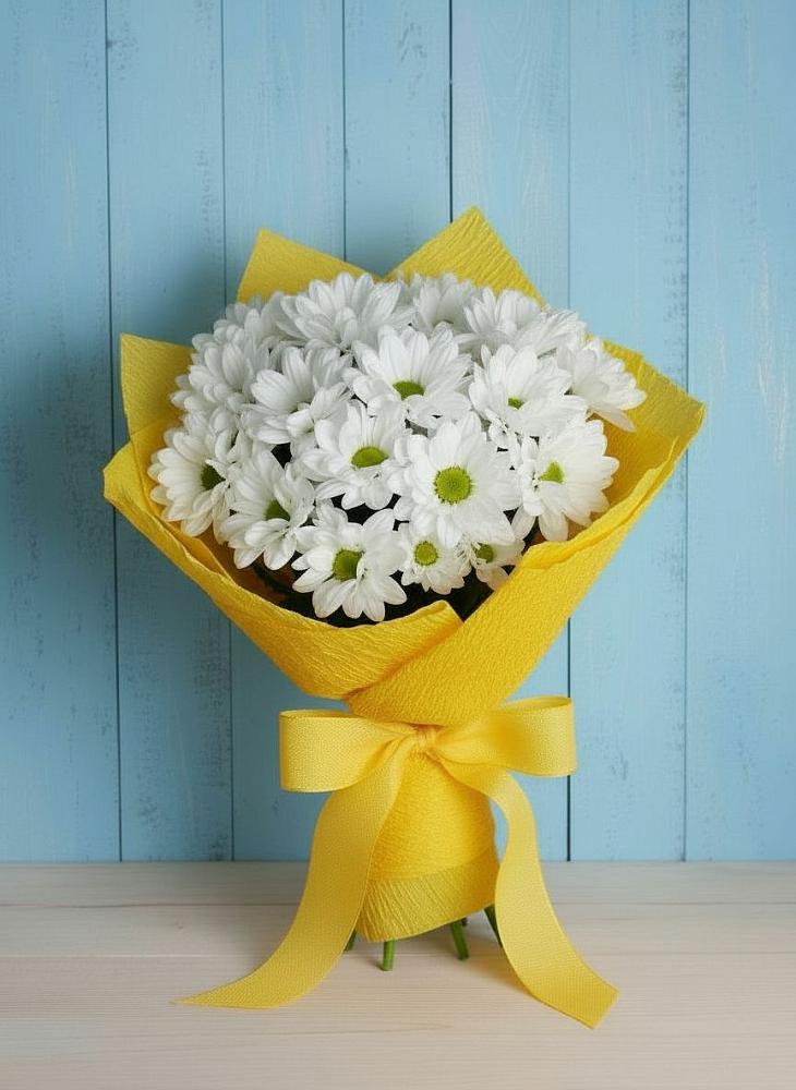 Букет цветов из: Хризантемы в Горном Саратовская область