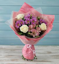 Букет цветов из:  Герберы в Горном Саратовская область
