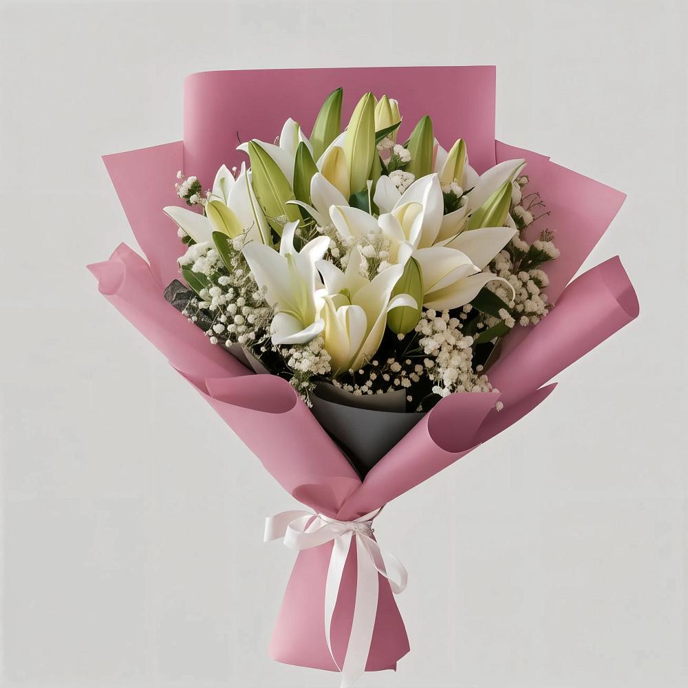 Букет цветов из: Лилии в Горном Саратовская область