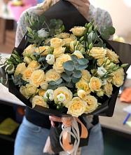 Букет цветов из:  Розы и Лизиантусы #REPLACE_PRED# Горном Саратовская область