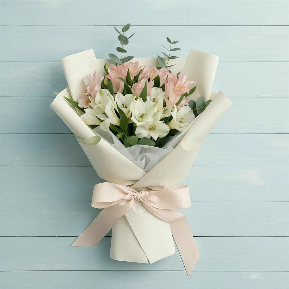 Букет цветов из: Альстромерии в Горном Саратовская область