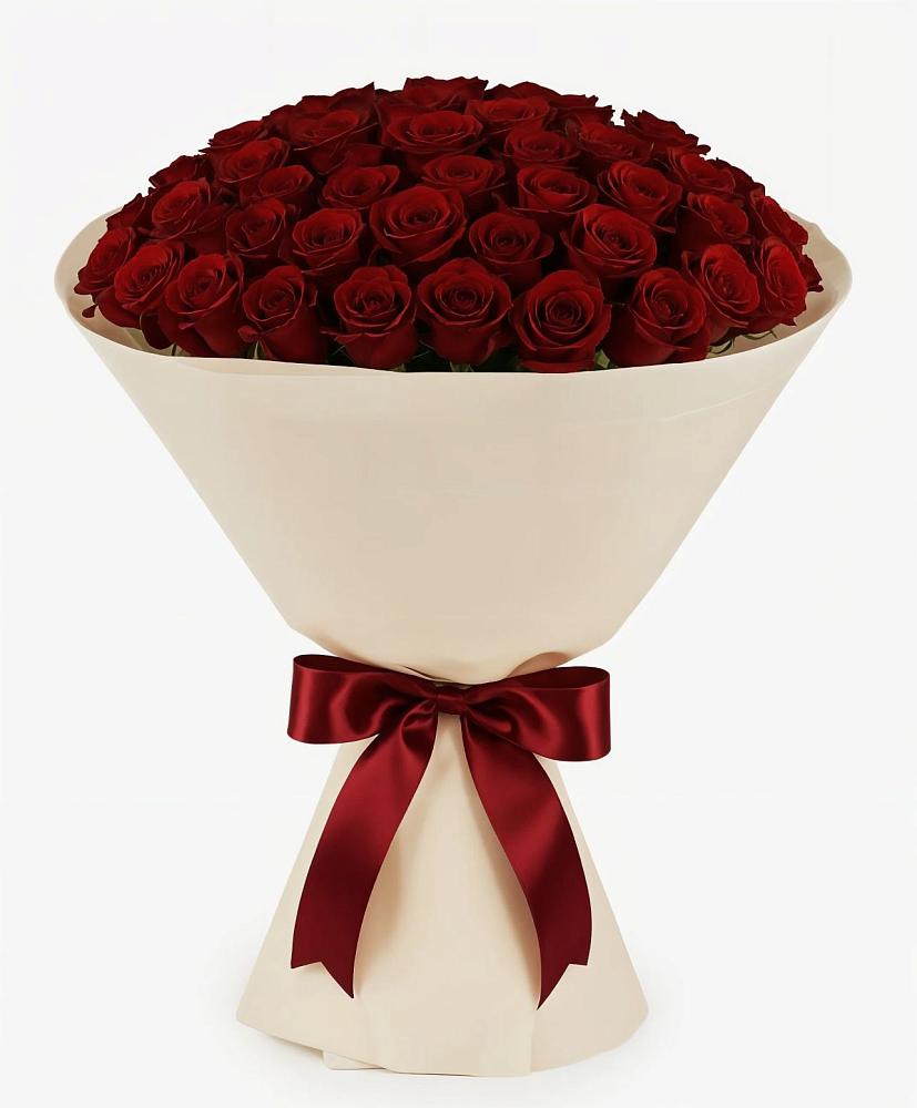 Букет 101 Бордовая роза Блэк Бакарра в Горном Саратовская область