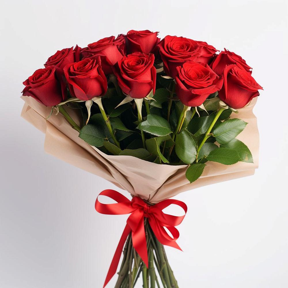 Букет 11 Красных роз Эдлесс Лав в Горном Саратовская область