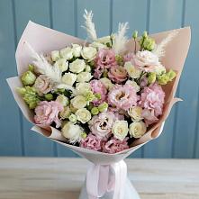 Букет цветов из:  Альстромерии и Розы #REPLACE_PRED# Горном Саратовская область